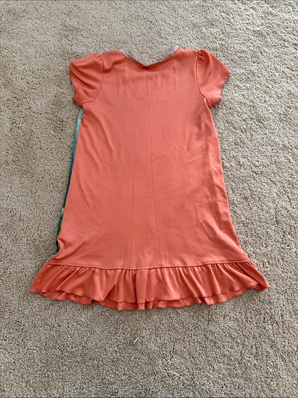 Disney Moana Nightgown in Coral and Teal. Size 6. Soft. Comfortable. Bedtime. - Picture 6 of 15